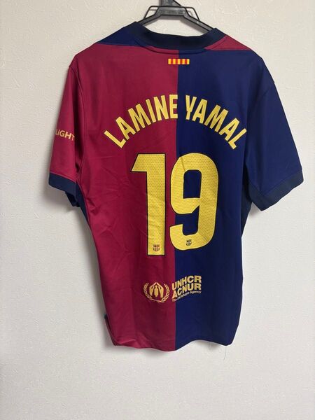【正規品】 バルセロナ 24-25 ラミン・ヤマル ユニフォーム ホーム L 19番 メッシ バルサ ラフィーニャ