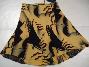 [KCM]ralph-24-2# new goods #[RALPH LAUREN/ Ralph Lauren ] lady's circular manner silk skirt size 2 beige group 