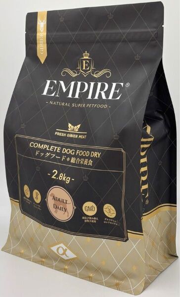 【即日発送】エンパイア アダルトデイリー 小粒 2.8kg 犬 フード犬用フード ドライ ドッグフード グレインフリー ジビエ
