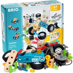 【値下】新品未使用 BRIO ビルダー プルバック コンストラクションセット 67ピース ブリオ 知育玩具 組み立て 大工 工具
