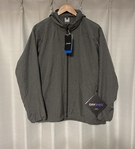 未使用!タグ付き☆【phenix】Sterling Wind Jacket ウィンドブレーカージャケット M グレー フェニックス Thunderon 撥水 フード格納