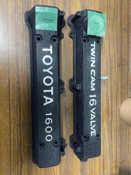 AE86黒結晶塗装 ヘッドカバー ① 4AG AE86 タペットカバー カムカバー ヘッドカバー AE92