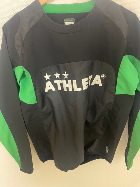 東京ヴェルディ ATHLETA トレーニングウェア 長袖 S アスレタ フットサル サッカー 黒