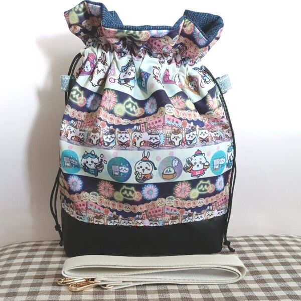 ラスト! 巾着バッグ お祭り 花火 大人 可愛い ハンドメイド