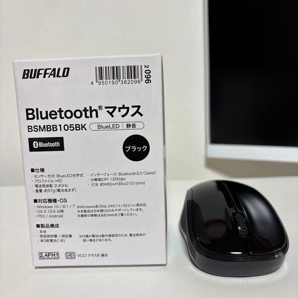 バッファロー Bluetooth マウス 静音 ブラック BSMBB105BK