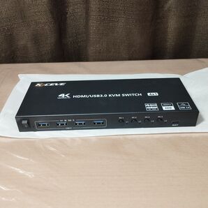 <訳あり>PC4台切替器:kceve:(USB3、HDMI、有線リモコン、KVM、セレクター)