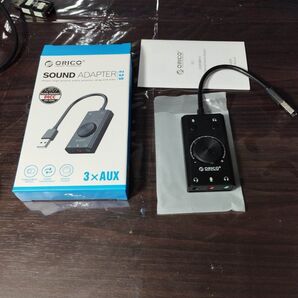 USBオーディオ3.5変換ORICO:(スピーカー、マイク)