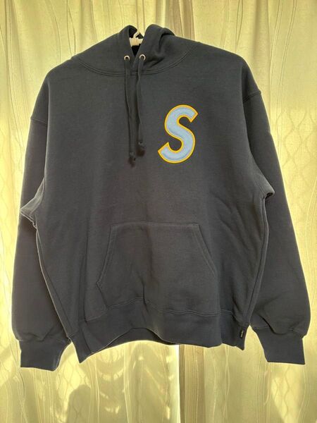 Supreme 25SS Sロゴ フーディ ネイビー Sサイズ 新品未使用