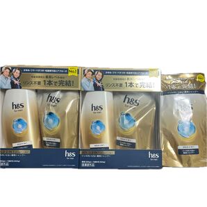 h&s for men ゴールド 2in1 リンスのいらない薬用シャンプー(本体350gx2 つめかえx3)
