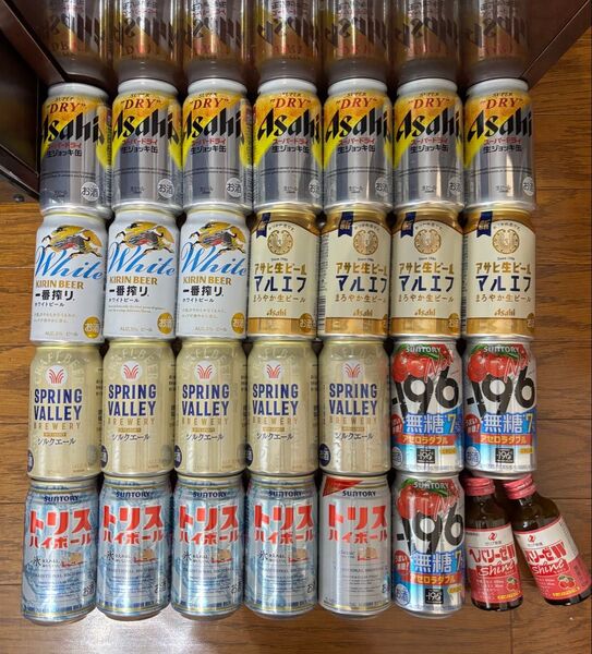 29本セットBアサヒ生 ジョッキ缶 スプリングバレー トリス 196 ハイボール チューハイ ビール 酒 マルエフ 一番搾り