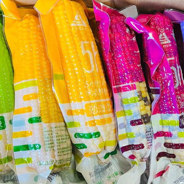 賞味期限更新★新入荷♪糯とうもろこし軸付き【彩20本と黄20本】40本入り1ケース もち糯玉米棒
