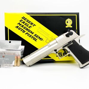 お得セット ウォームシルバーコーティング タナカ デザートイーグル 50AE Wキャップカート7発&Fピン付