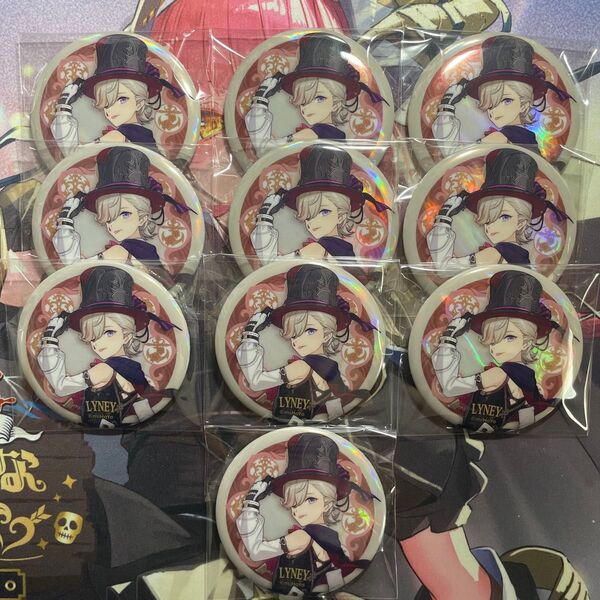 原神 リネ Lyney 缶バッジ アクリルスタンド セット