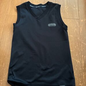 OUTDOOR PRODUCTS Vネックタンクトップ ブラック メッシュ 140cm