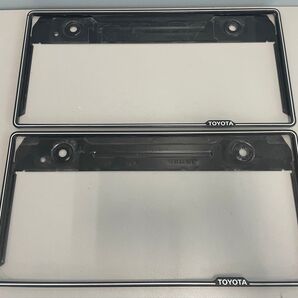 トヨタ TOYOTA ナンバーフレーム 当時物 ブラック