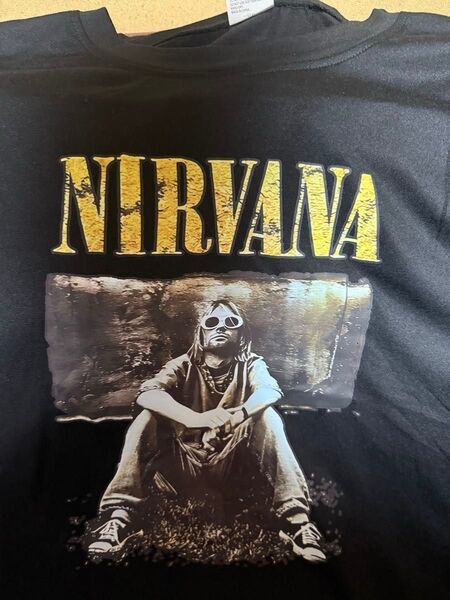 NIRVANA Kurt Cobain Black T-shirt --カート・コバーン ブラックTシャツ