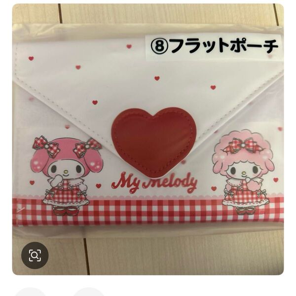 マイメロくじ サンリオ フラットポーチ ピアノちゃん