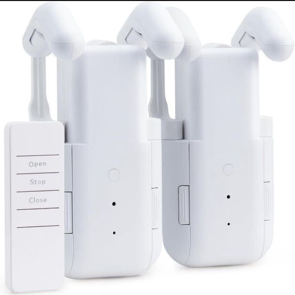 iCODIS 自動カーテン開閉器搭載 両開き スマート家電 自動カーテンレール 厚手カーテン対応 リモコン付き 防音