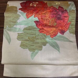 名古屋帯 名古屋仕立て 椿