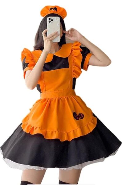 15 ハロウィーン 仮装 コスチューム パーティー イベント メイド服 コスプレ衣装 コスプレ ハロウィン S 衣装