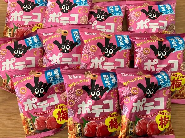 東ハト ポテコ あまずっぱい梅味 夏季限定 ×11袋