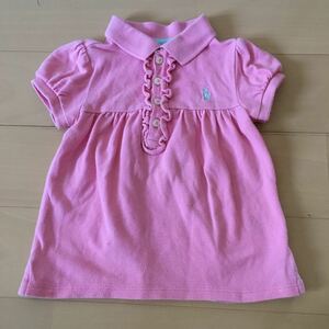  postage included Ralph Lauren RALPH LAUREN polo-shirt with short sleeves 12M/80cm pink free shipping 