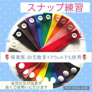 10色スナップ 指先トレーニング モンテッソーリ