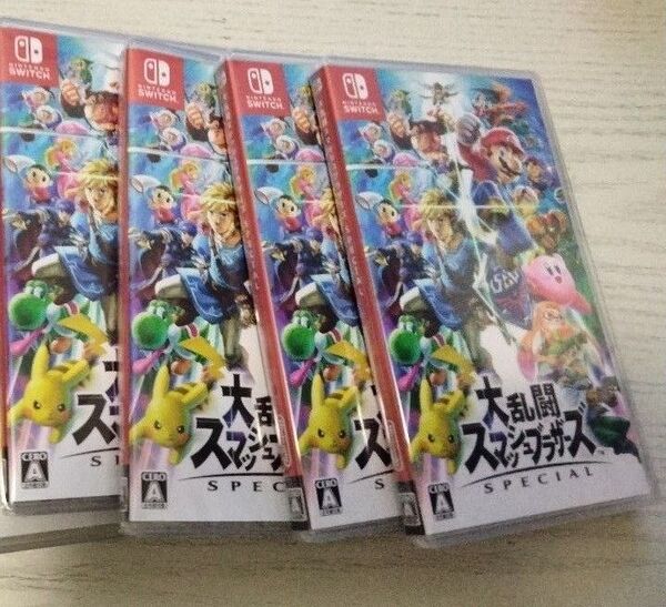 シュリンク付き!新品未開封 Switch 大乱闘スマッシュブラザーズSPECIAL 4本セット