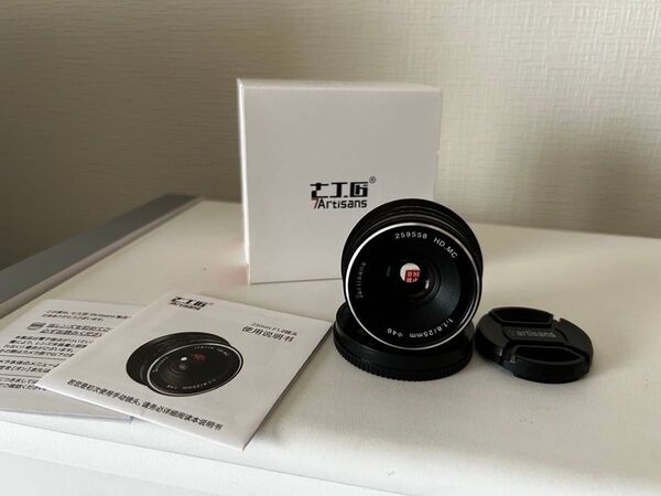 ★ほぼ未使用 七工匠 7Artisans 25mm F1.8 25EB ブラック ソニーE(APS-C)