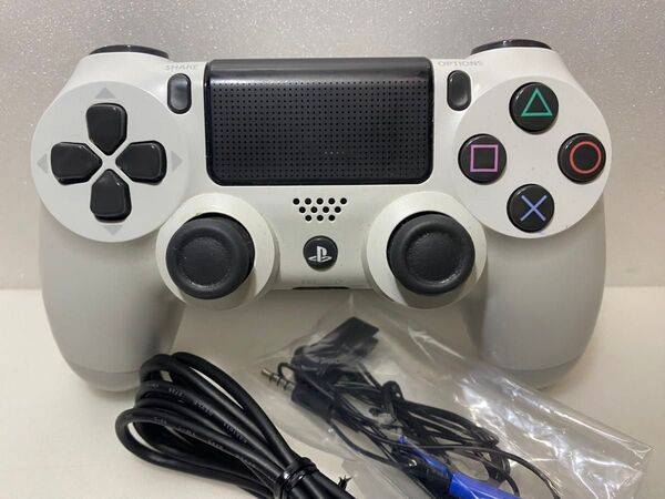 ★PS4純正コントローラー★デュアルショック4★グレイシャーホワイト①