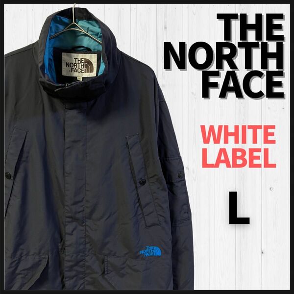 THE NORTH FACE マウンテンパーカー L ホワイトレーベル 刺繍ロゴ