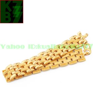 [ permanent gorgeous ] men's Gold bracele chain yellow gold birthday memory day present popular man .. accessory * length 19cm -ply 54g proof attaching J39