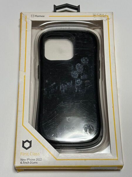 i iFace iPhone14 pro ケース ブラック【ヘアゴム付き】