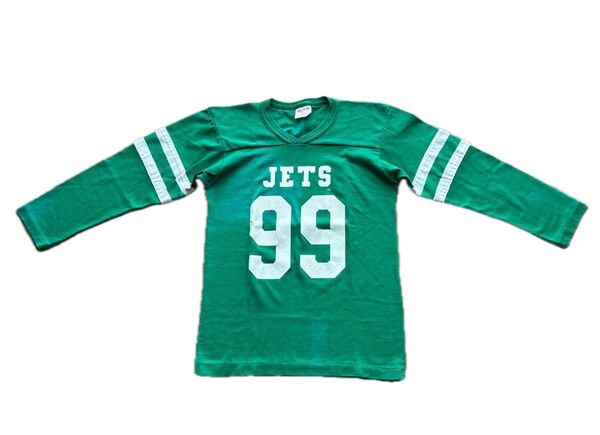 ★ヴィンテージ古着/緑、グリーン/Rawlings7分丈フットボールTシャツMADE IN USA/サイズYOUTH LARGE★