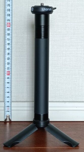 mini三脚 + 自撮り棒 + CK01(クイックリリースアダプター)