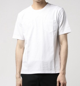  новый товар RUPERT/ Rupert vo-gishu с карманом хлопок футболка мужской M размер ширина плеча 41cm стоимость доставки клик post 185 иен 