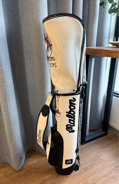 Malbon Golf マルボン ゴルフ キャディバッグ 男女兼用 スタンド型 ホワイト