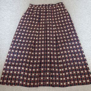 チェック柄プリーツスカート