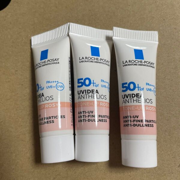 UVイデアXLプロテクション トーンアップ ローズ+ 日焼け止め乳液 ピンクベージュ 3ml 3個