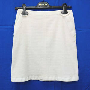 super-beauty goods *PAULE KA paul (pole) ka* knee on skirt size 38 cotton white miniskirt spring summer 