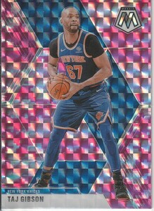 2019-20 PANINI MOSAIC 【TAJ GIBSON】 PINK CAMO PRIZM ※同梱可　注意事項必読