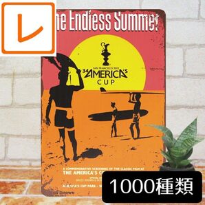 デザイン看板A4】サーフィン エンドレスサマー映画ポスター★海ブリキ看板アメリカン雑貨アートパネル絵ビーチ絵画グッズ インテリア