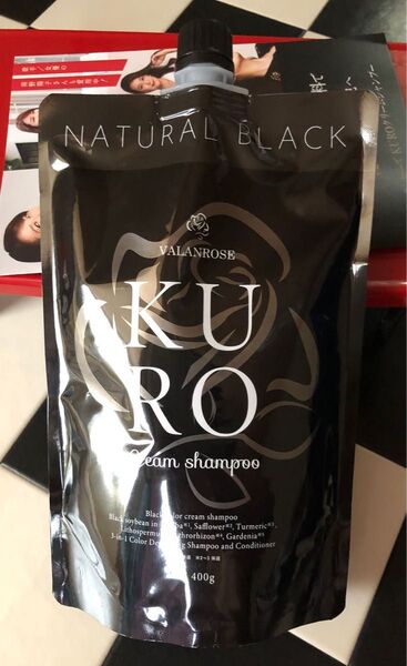 VR バランローズ KUROクリームシャンプーナチュラルブラック400g×1個《黒》