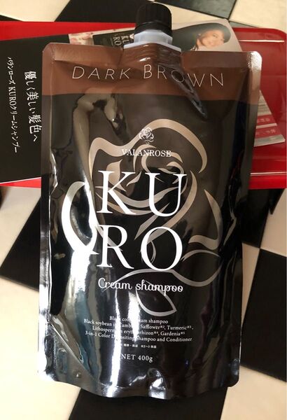 VR バランローズ KUROクリームシャンプー ダークブラウン400g×1個《茶》