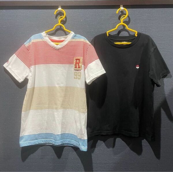 子供用半袖Tシャツ 綿100% 140cm 2枚まとめ売りも