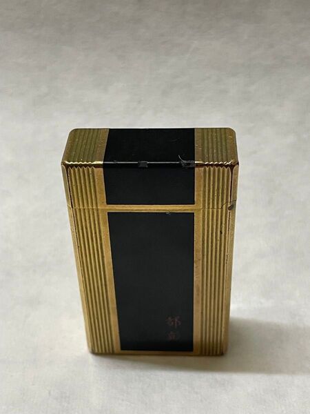 S.T Dupont デュポン ガスライター 都彭 ライン1ブラック×ゴールド 黒金
