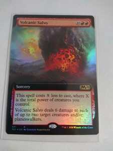 ★☆MTG　【FOIL】【英】一斉噴火/Volcanic Salvo [赤R]【M21】[拡張アート]★☆ 全ての商品同梱可能