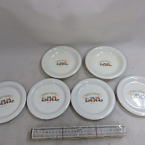 送料無料　　リボンハウス 陶器　皿プレート　２種６枚　未使用　　手塚プロダクション