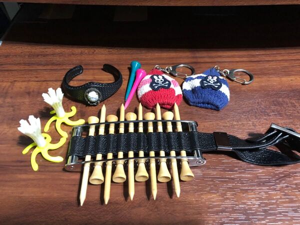 ゴルフ小物・ゴルフティー・ゴルフボール・サイコバニーボール入れキーホルダー他