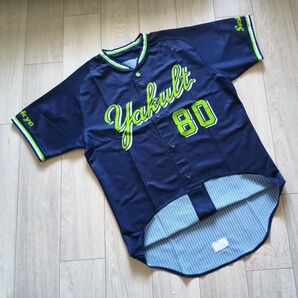 【実使用】東京 ヤクルト スワローズ 緒方 ビジター ユニフォーム マジェスティック 本人サイズ 巨人 ジャイアンツ